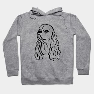 American Cocker Spaniel (Black and White) Hoodie